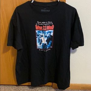 Black oversized graphic T-shirt